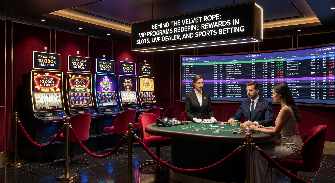 High-roller at live dealer table receiving VIP perks, surrounded by luxury betting interfaces and sports screens