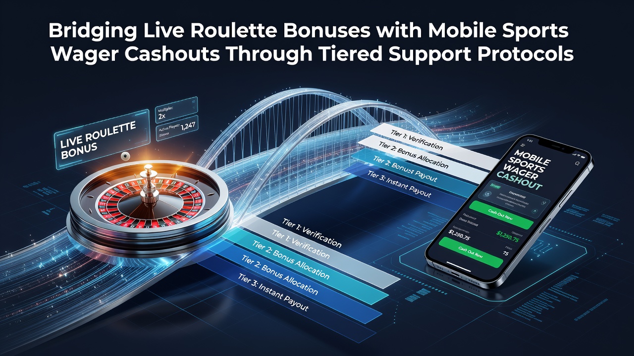 Mobile interface showing integrated roulette bonuses and sports wager options with tier indicators