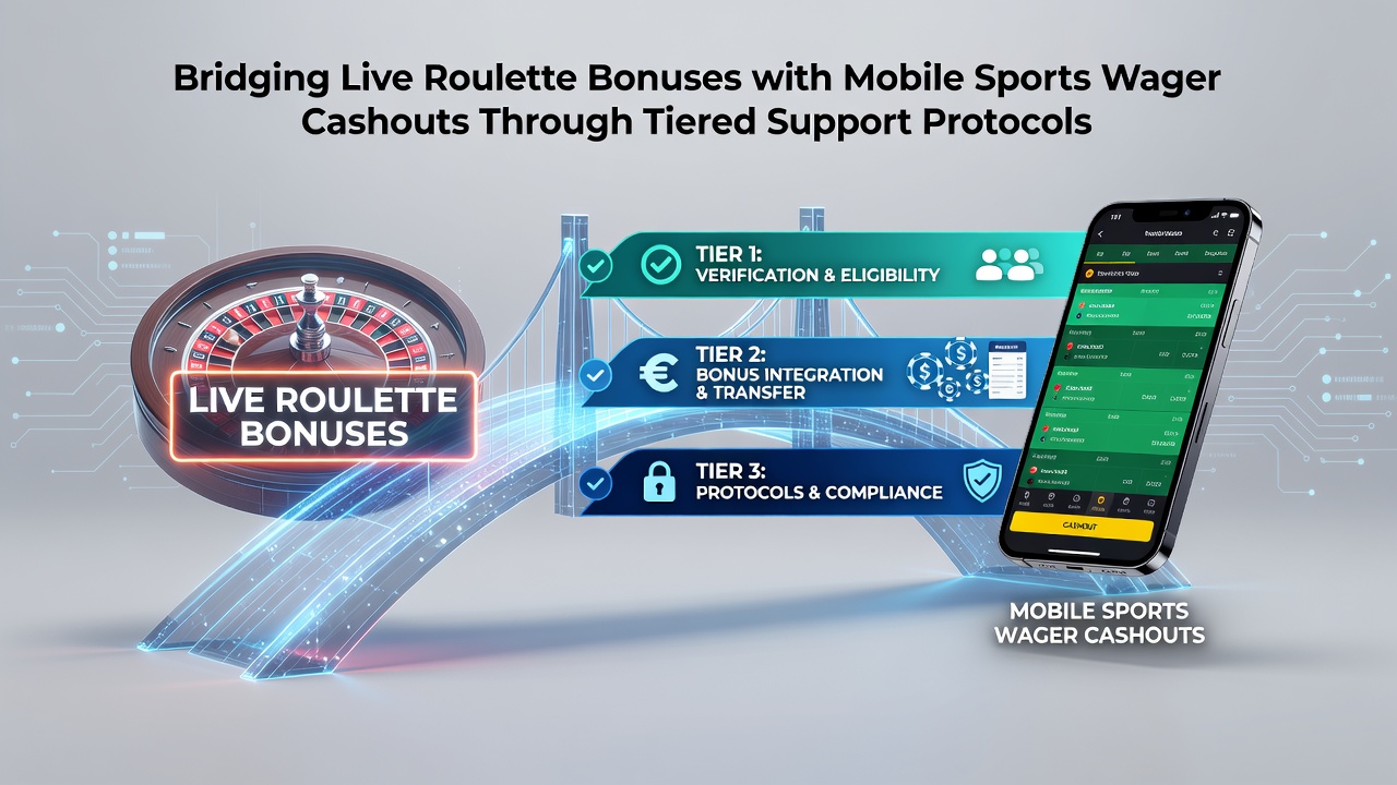 Support dashboard displaying tiered protocol status for roulette to sports cashout bridging
