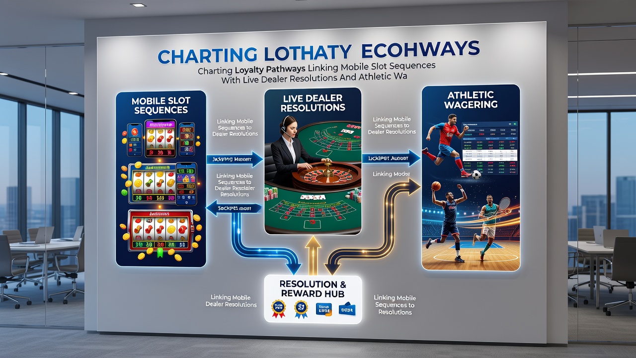 Mobile device displaying integrated loyalty dashboard linking slots, live dealer, and sports bets