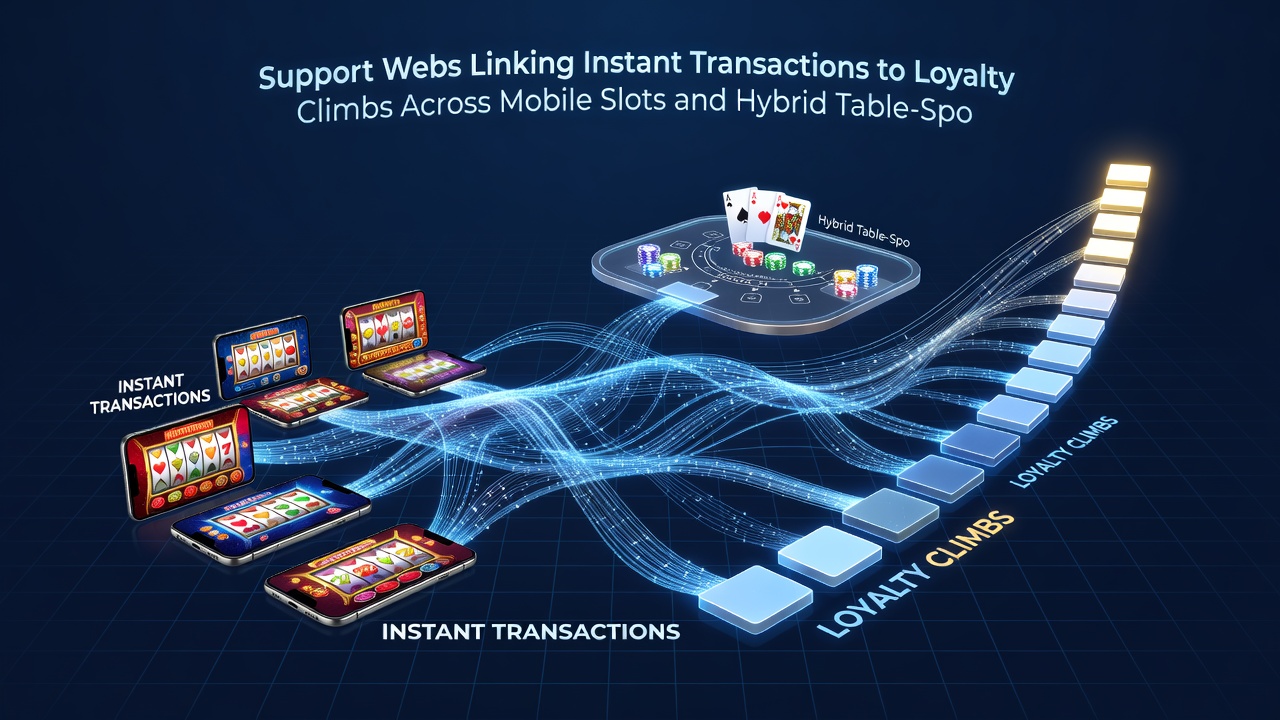 Hybrid table-sports sessions where support assists link transactions to loyalty progress